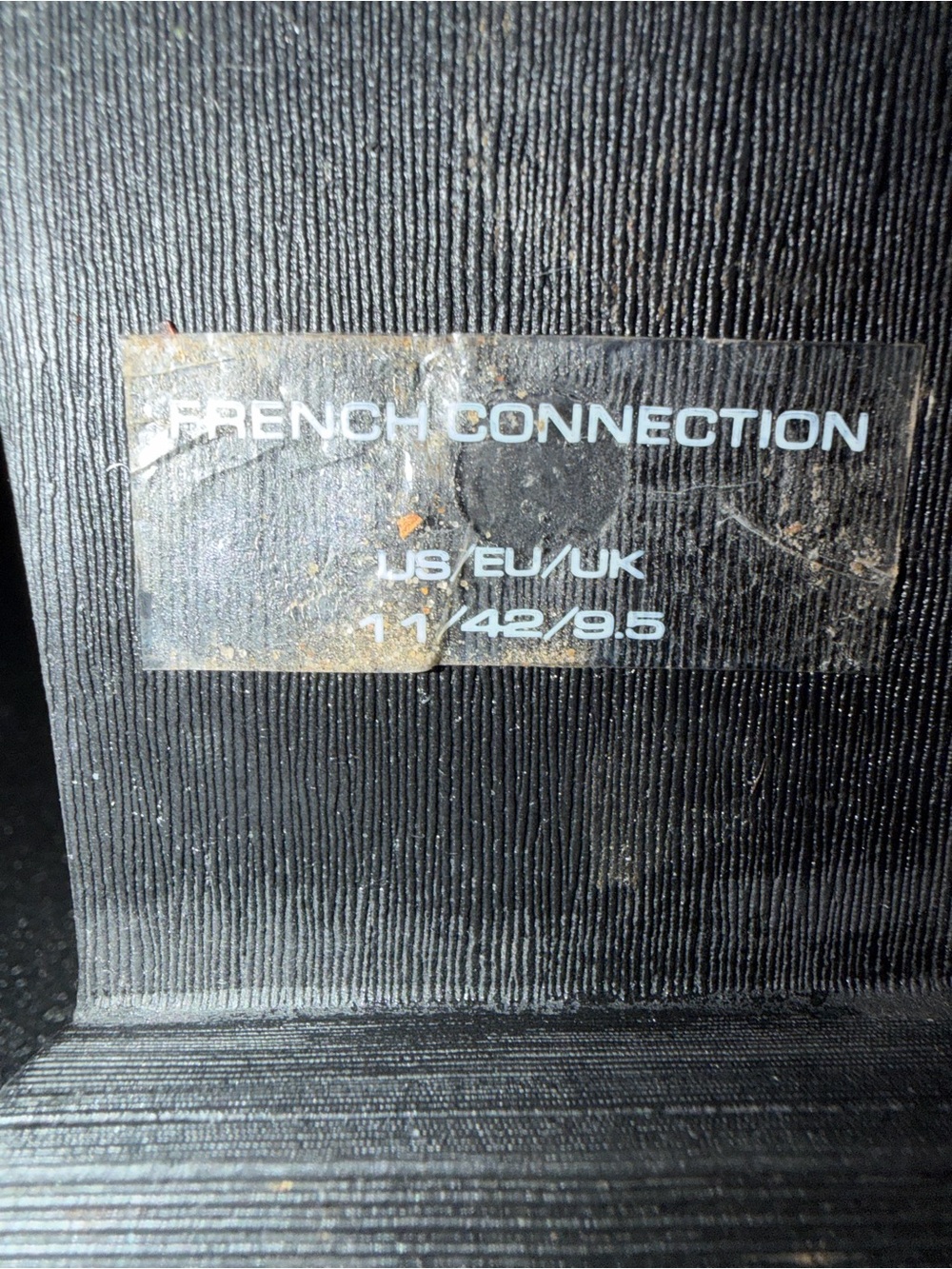 French Connection Black Over-the-Knee Lace-Up Boots - Picture 6 of 6